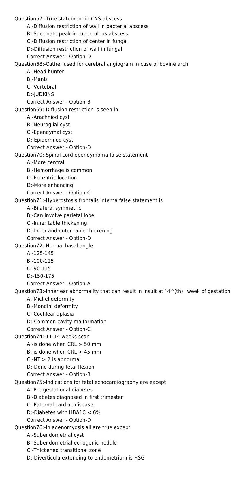 KPSC Senior Lecturer In Radiodiagnosis Exam 2018 Code 252018OL 8