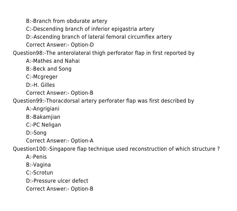 KPSC Senior Lecturer Plastic And Reconstructive Surgery Exam 1052017OL 11