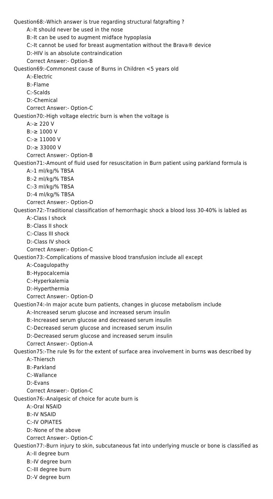 KPSC Senior Lecturer Plastic And Reconstructive Surgery Exam 1052017OL 8