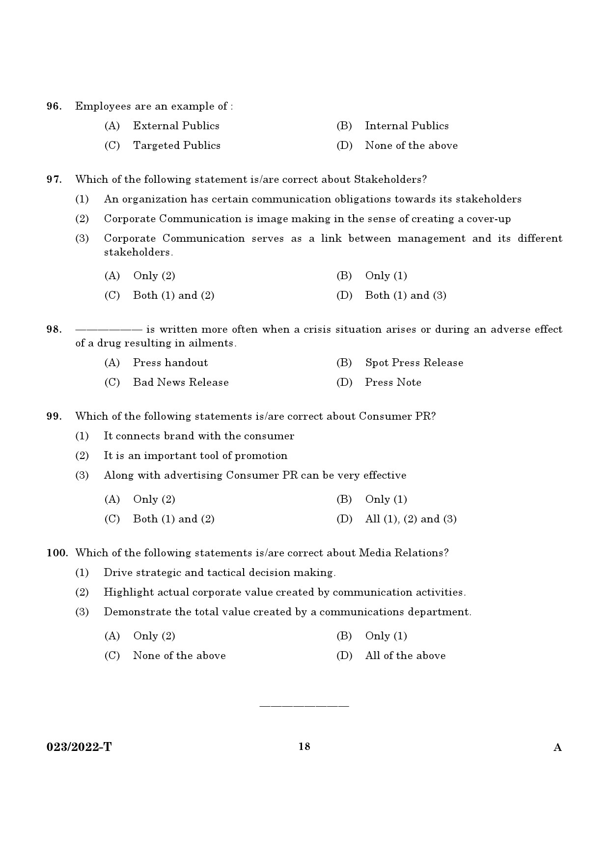 KPSC Office Superintendent Plus 2 Level Main Exam Tamil 2022 Code ...