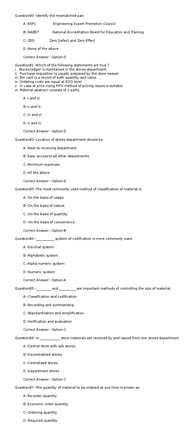 KPSC Marketing Supervisor Exam 2022 Code 452022OL 11