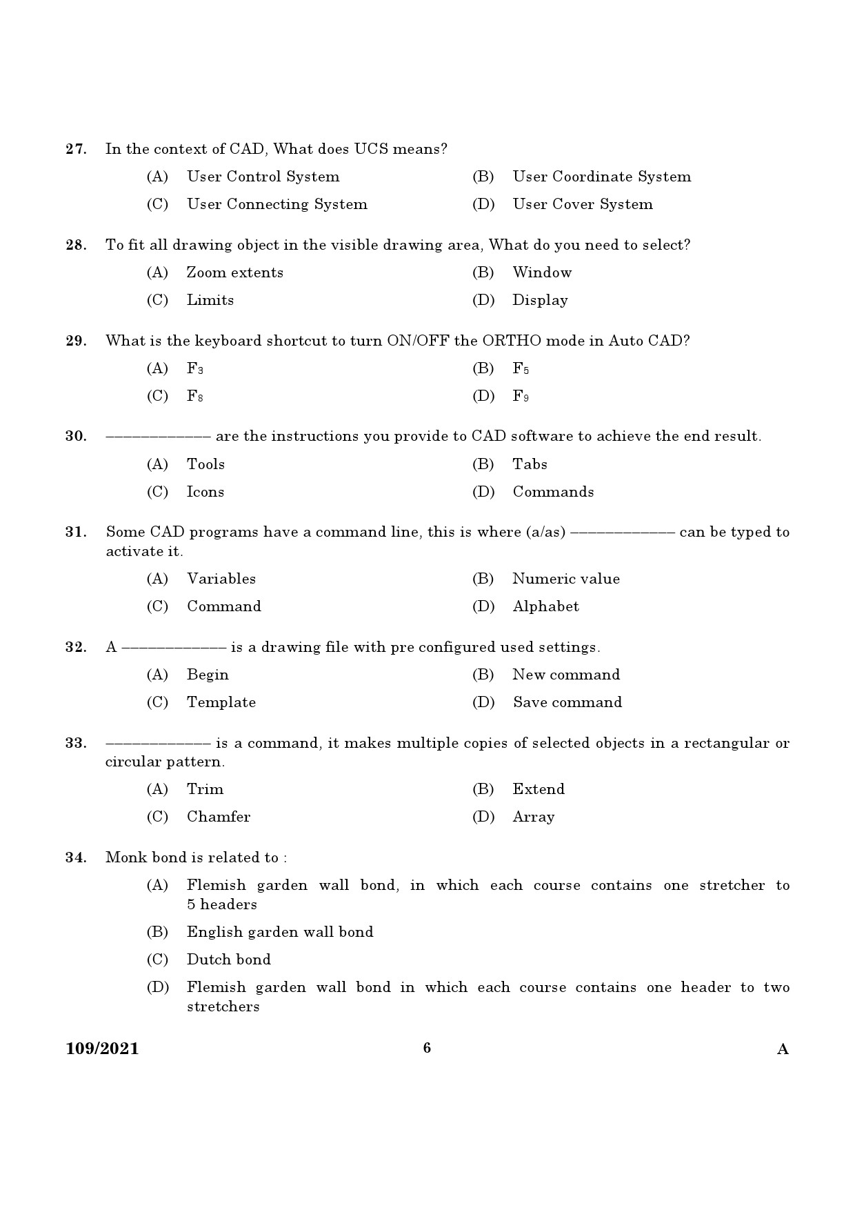 KPSC Planning Surveyor Grade II Exam 2021 Code 1092021 4