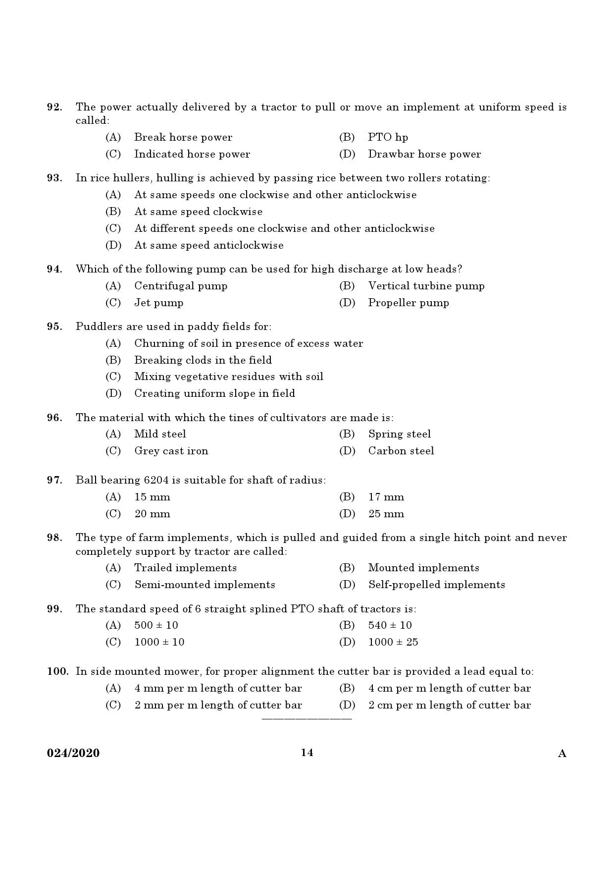 KPSC Technical Assistant Exam 2020 Code 0242020 12