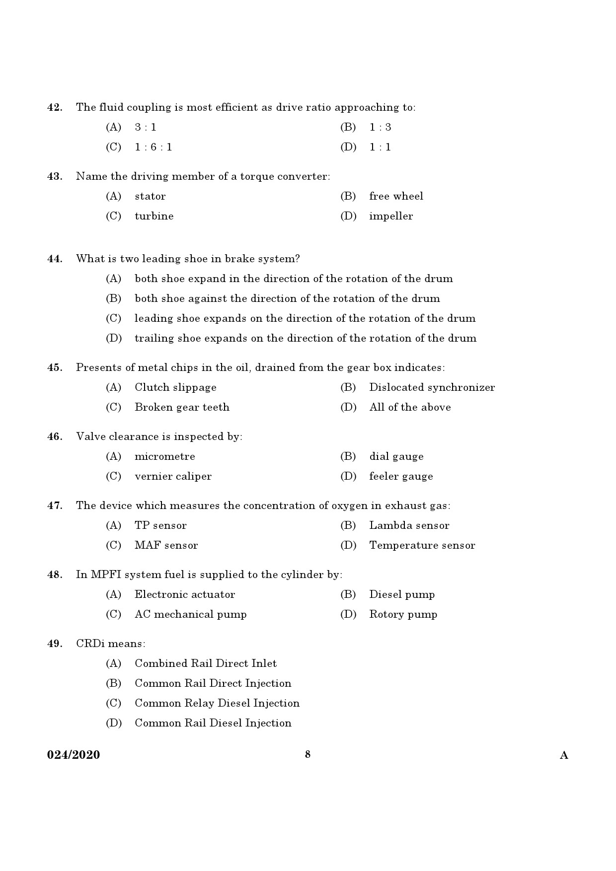 KPSC Technical Assistant Exam 2020 Code 0242020 6