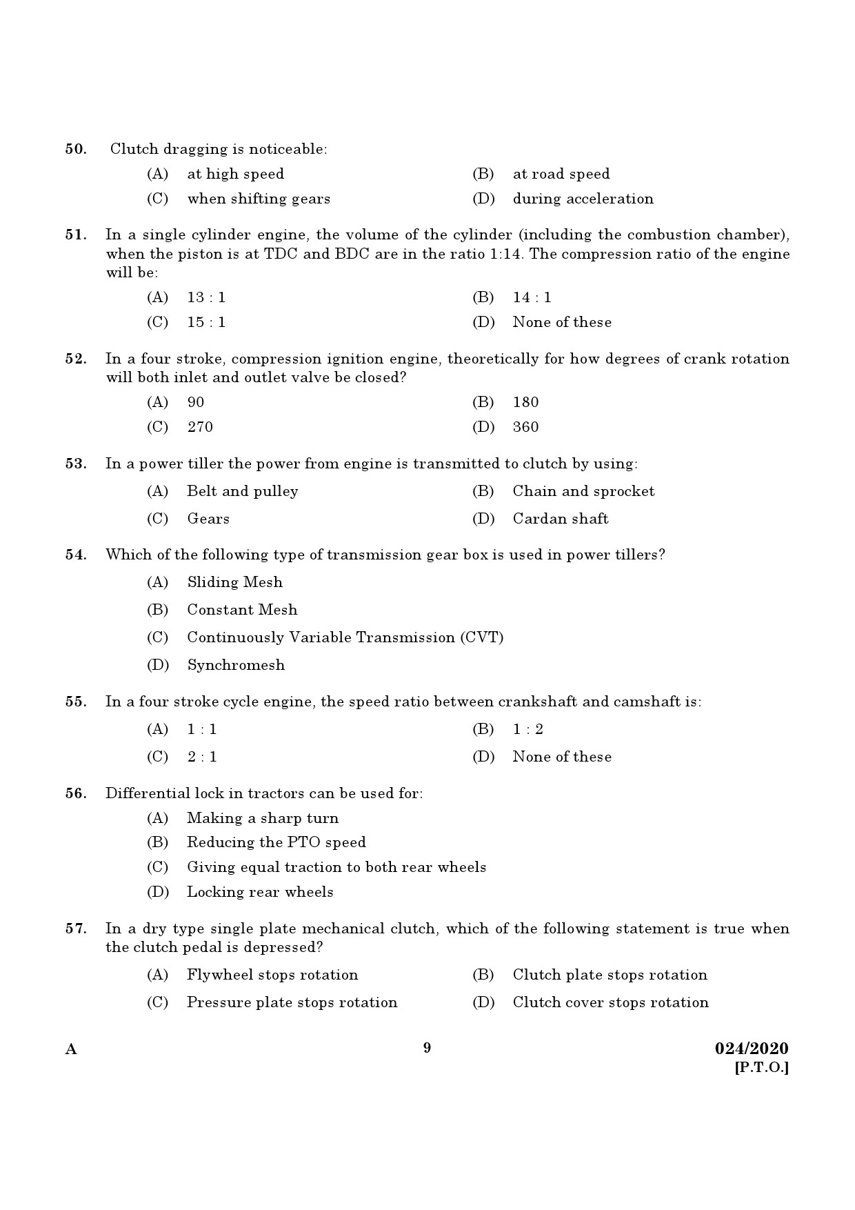 KPSC Technical Assistant Exam 2020 Code 0242020 7