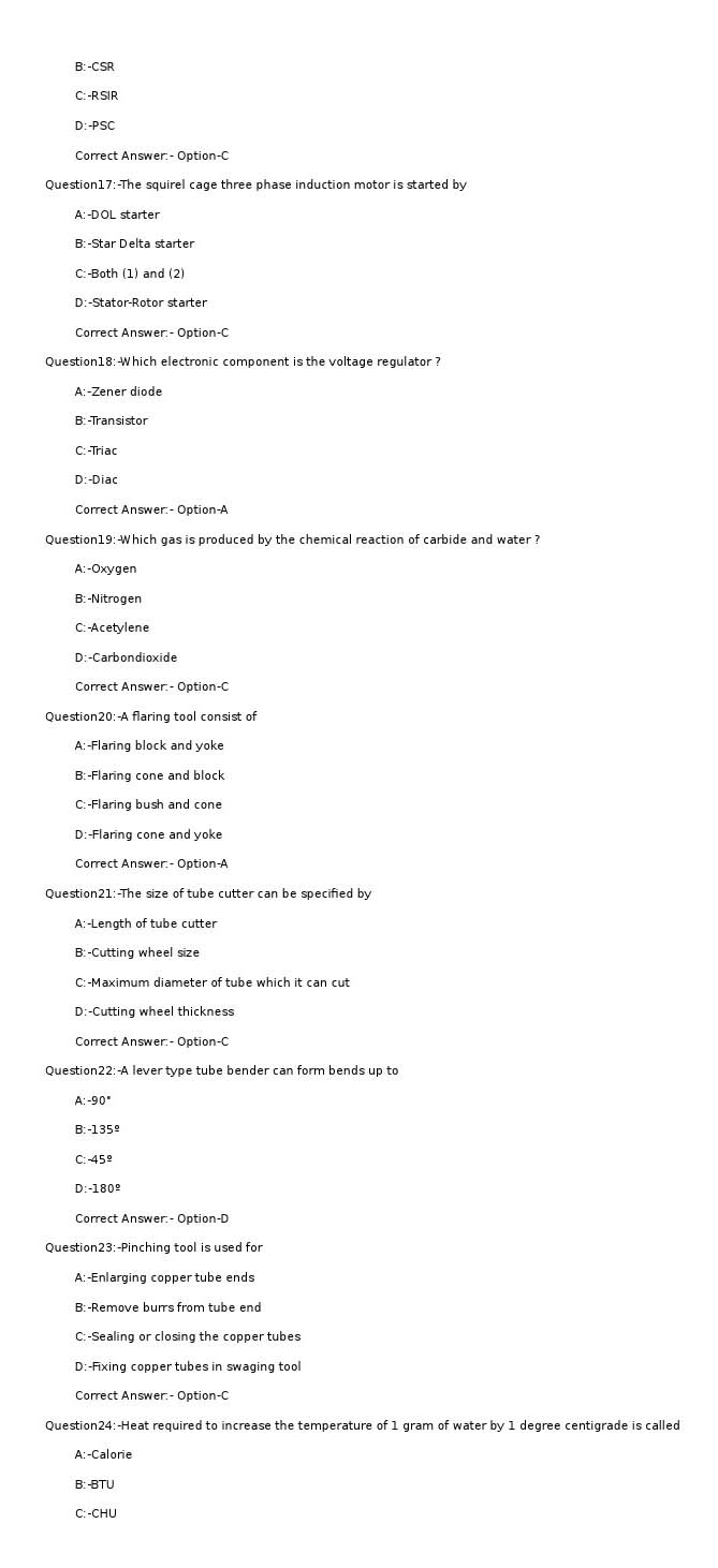 KPSC Technician Grade II Refrigeration Mechanic Exam 2022 Code 732022OL 3