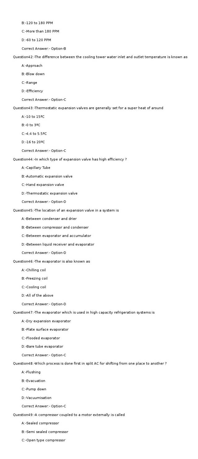 KPSC Technician Grade II Refrigeration Mechanic Exam 2022 Code 732022OL 6