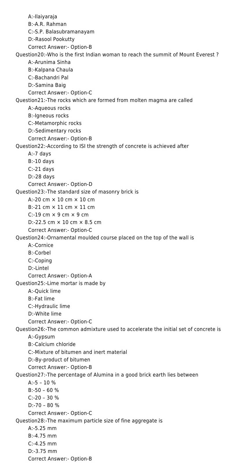 KPSC Tracer Exam 2016 Code 572016OL 3