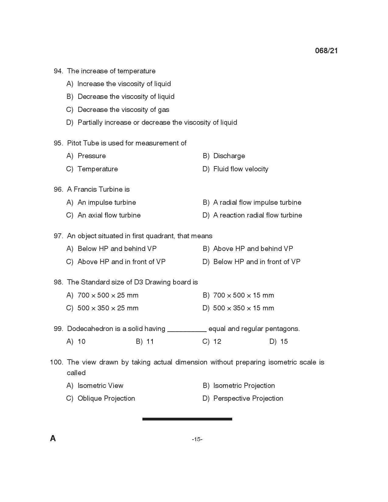 KPSC Tracer Exam 2021 Code 0682021 14