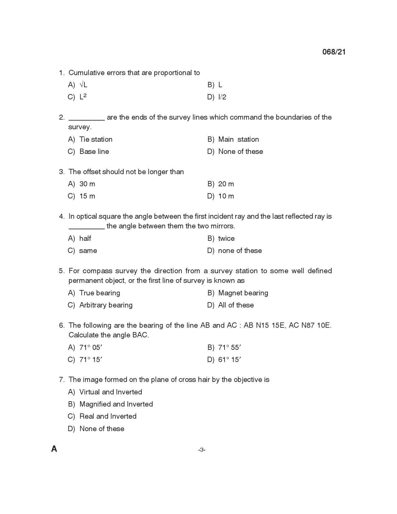 KPSC Tracer Exam 2021 Code 0682021 2