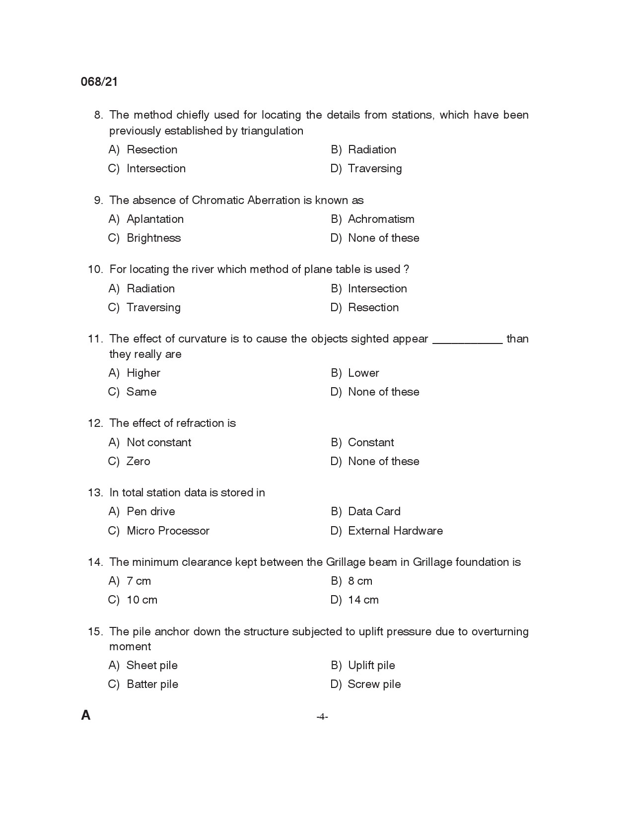 KPSC Tracer Exam 2021 Code 0682021 3