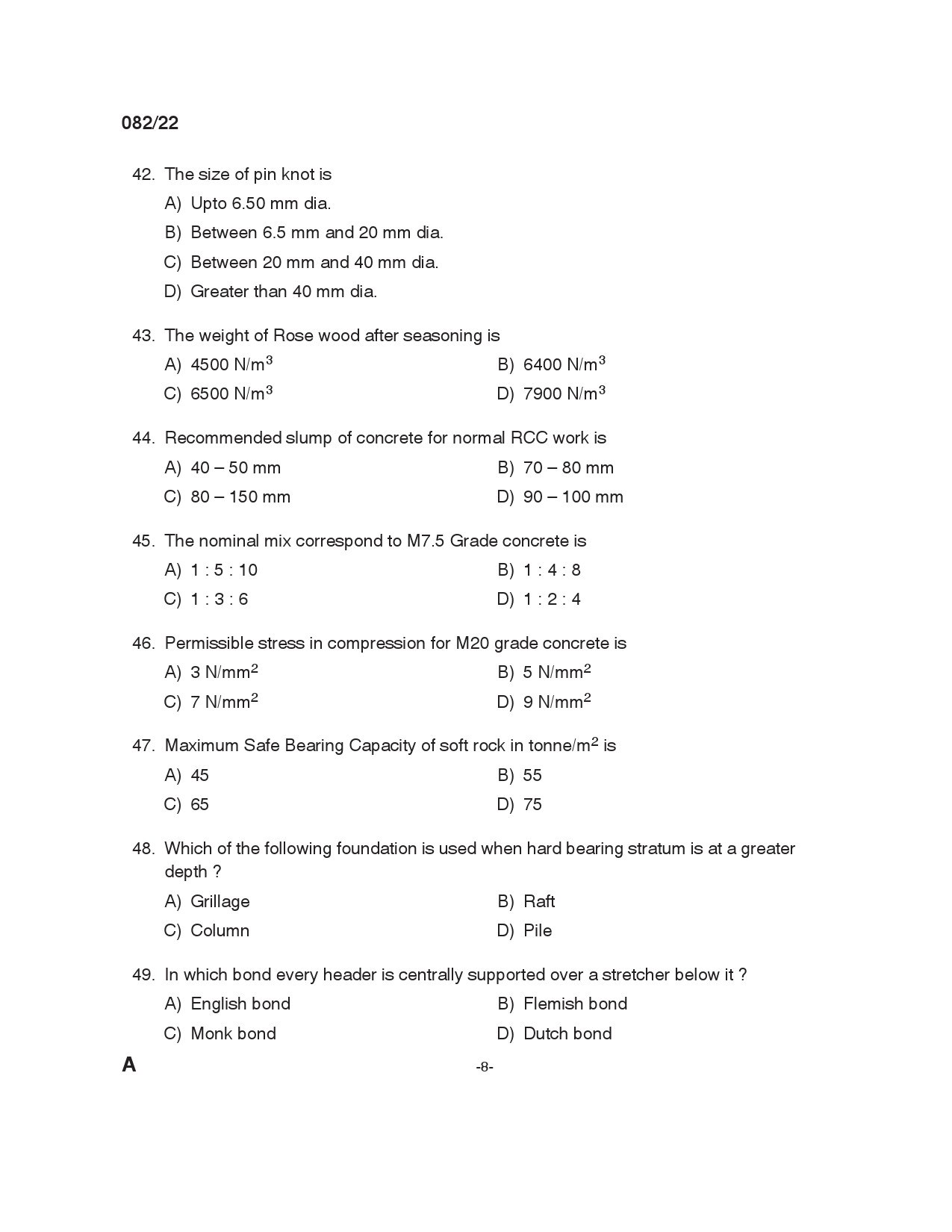 KPSC Tracer Exam 2022 Code 0822022 7