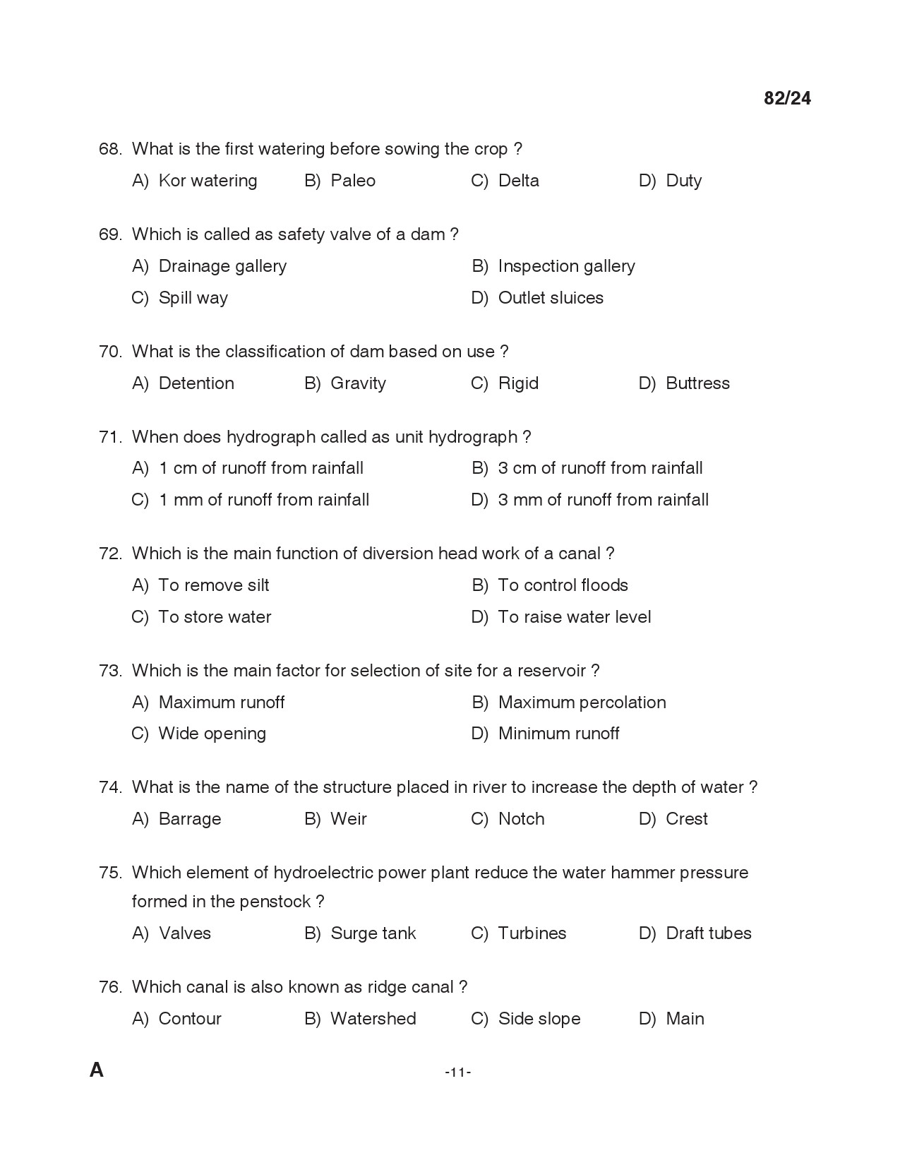 KPSC Tracer Exam 2024 Code 0822024 10