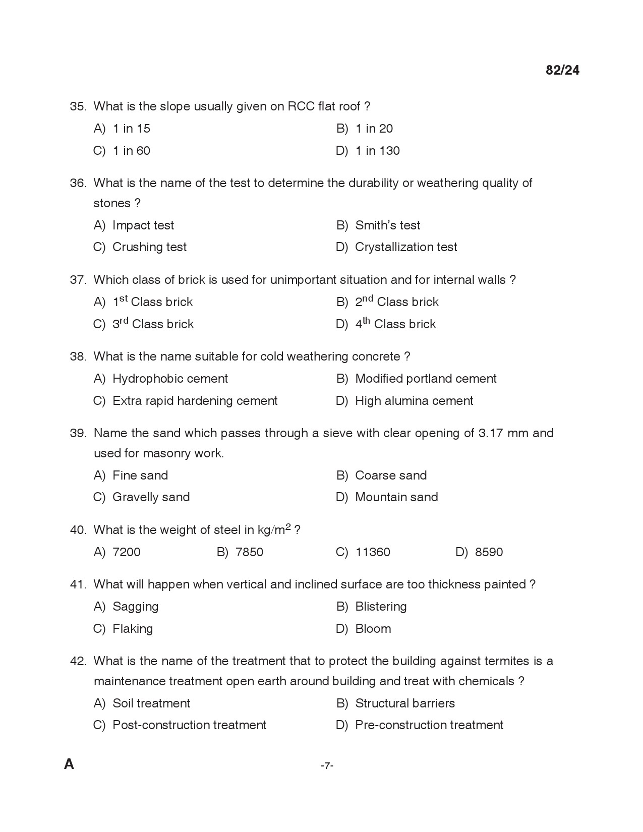 KPSC Tracer Exam 2024 Code 0822024 6