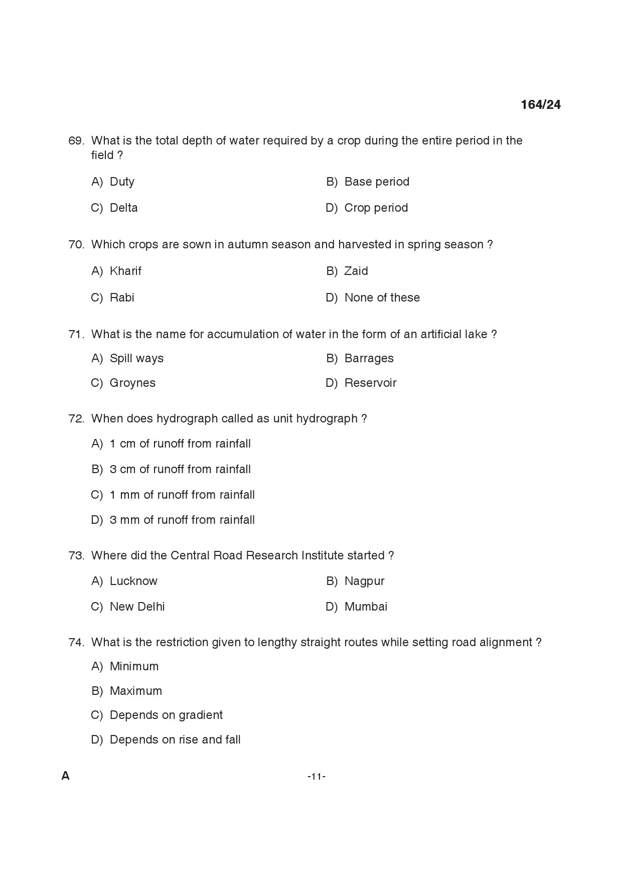 KPSC Tracer Exam 2024 Code 1642024 10