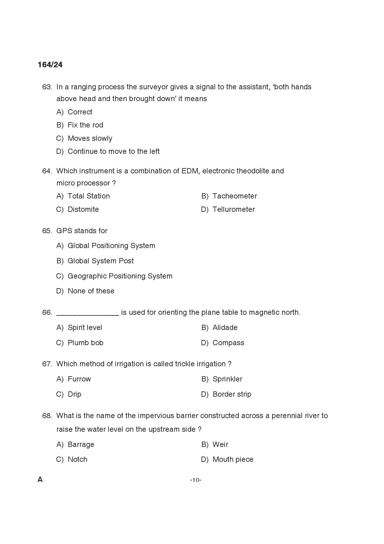 KPSC Tracer Exam 2024 Code 1642024 9