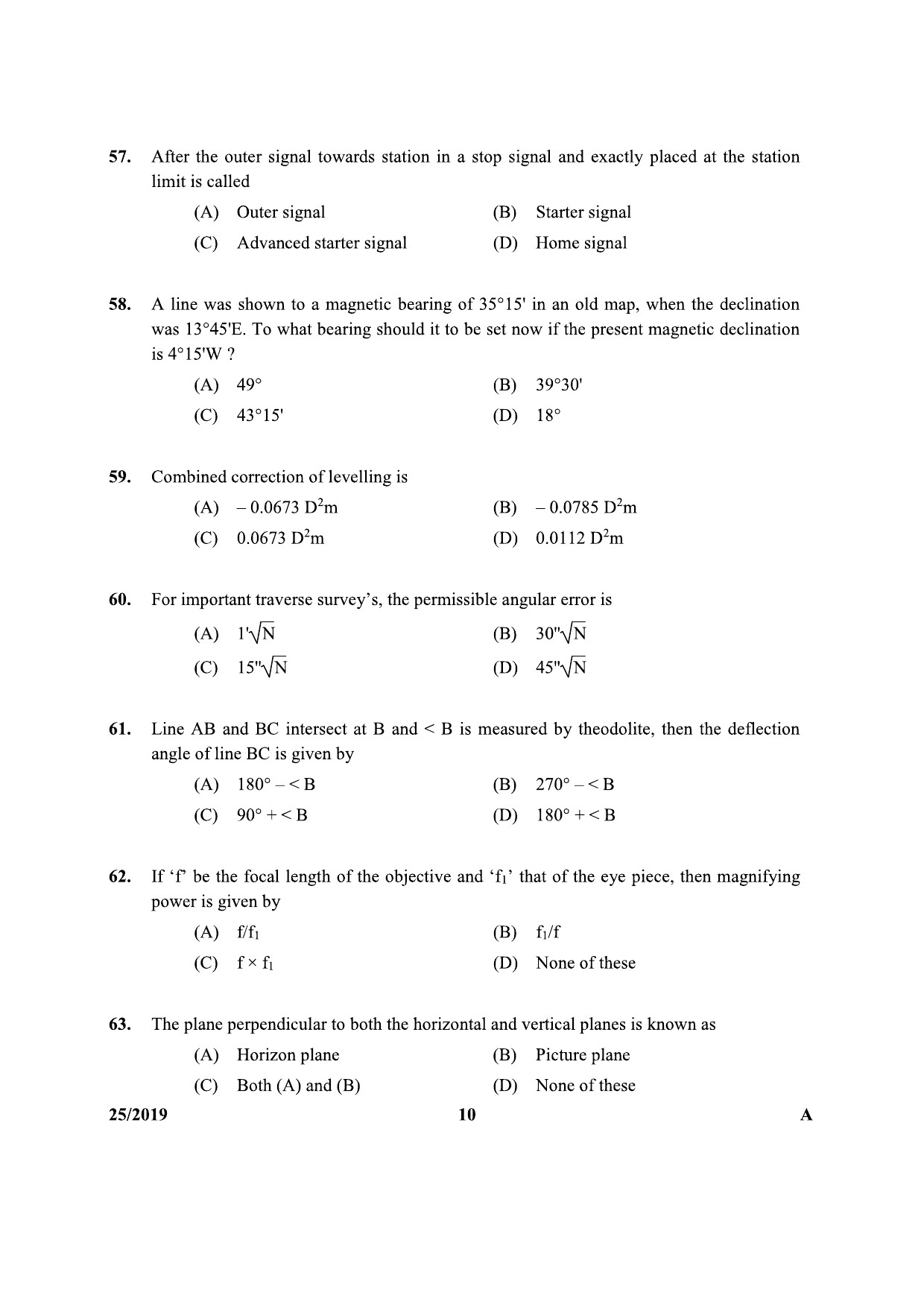 KPSC Tracer Soil Survey and Soil Conservation Exam Question Paper 252019 9