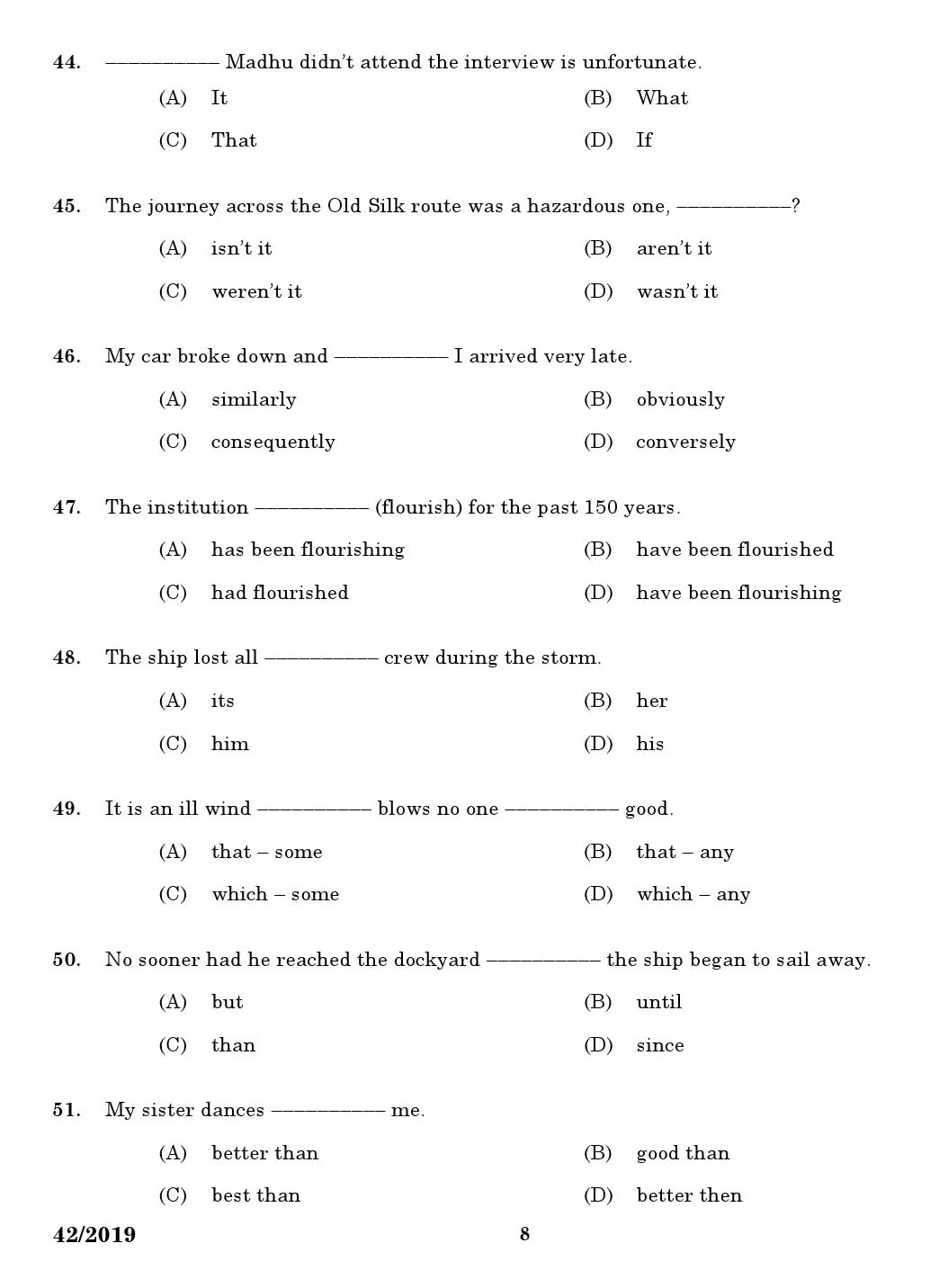 KPSC Translator Malayalam to English Exam 2019 Code 422019 6