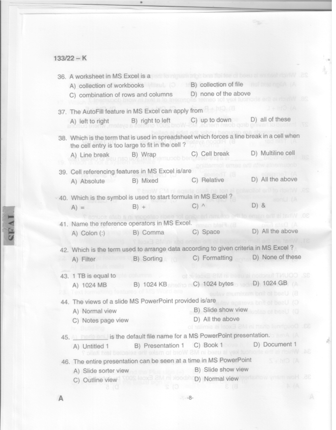 KPSC Typist Clerk Grade II Kannada Exam 2022 Code 1332022 7