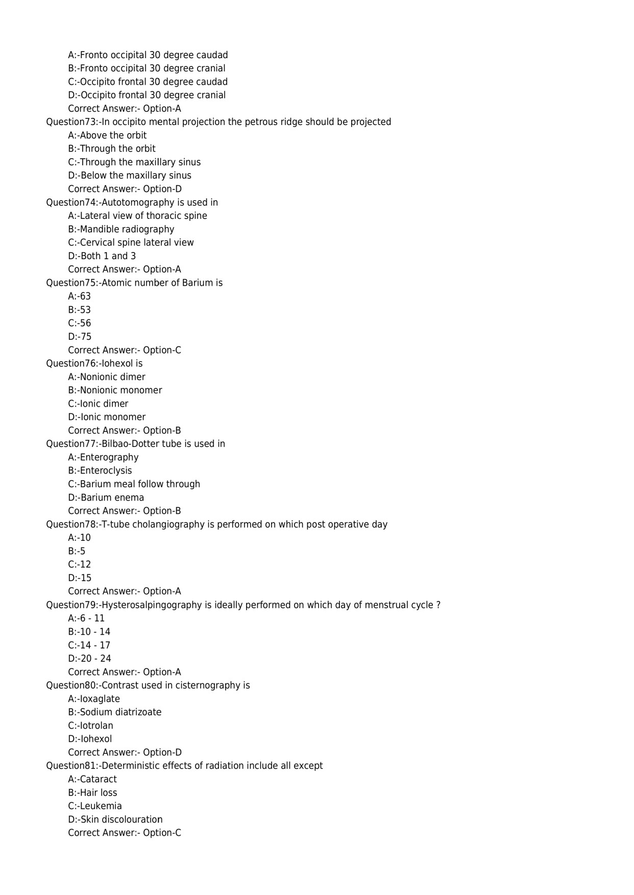 KPSC X Ray Technician Exam 2023 Code 282023OL 9