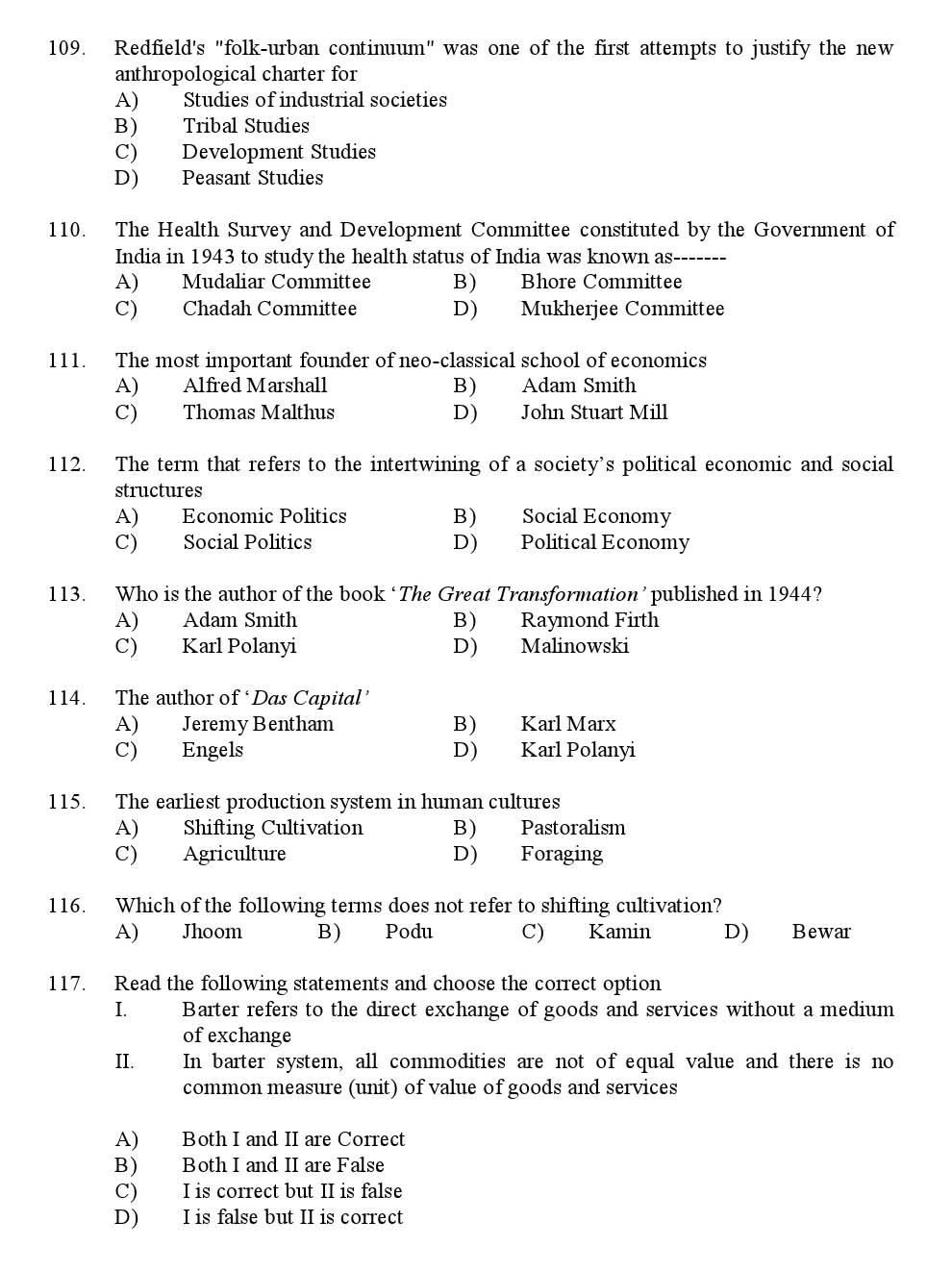 Kerala SET Anthropology Exam 2016 Question Code 16601 A 13