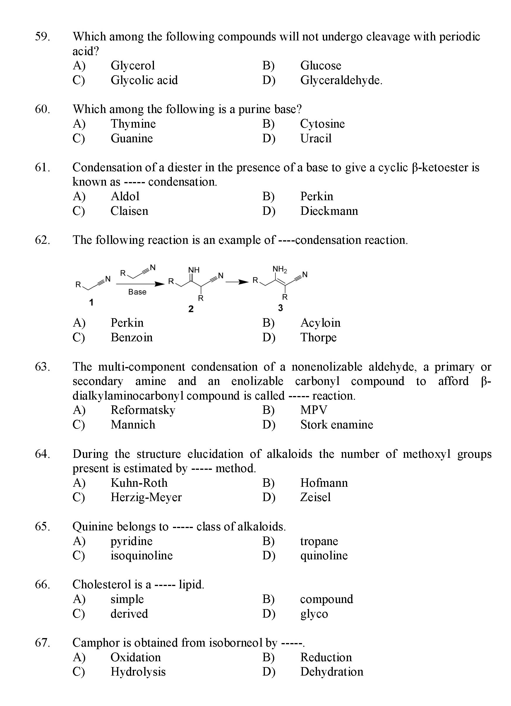 Kerala SET Chemistry Exam 2012 Question Code 12904 6