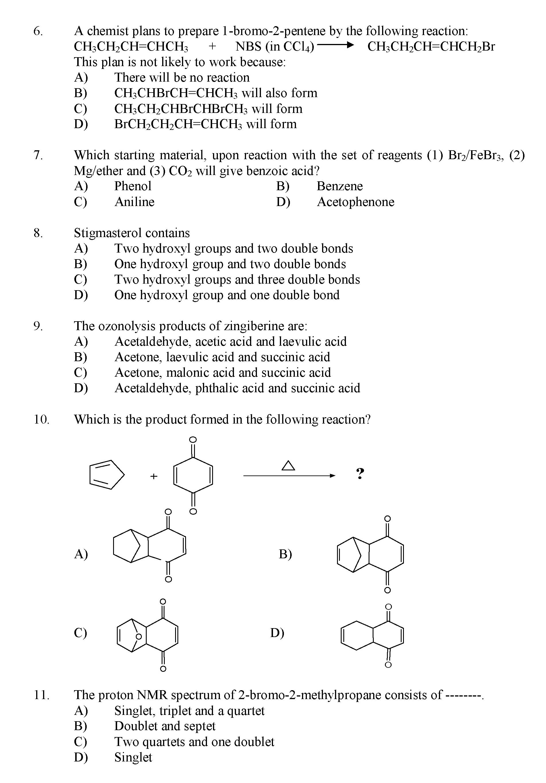 Kerala SET Chemistry Exam 2014 Question Code 14204 2