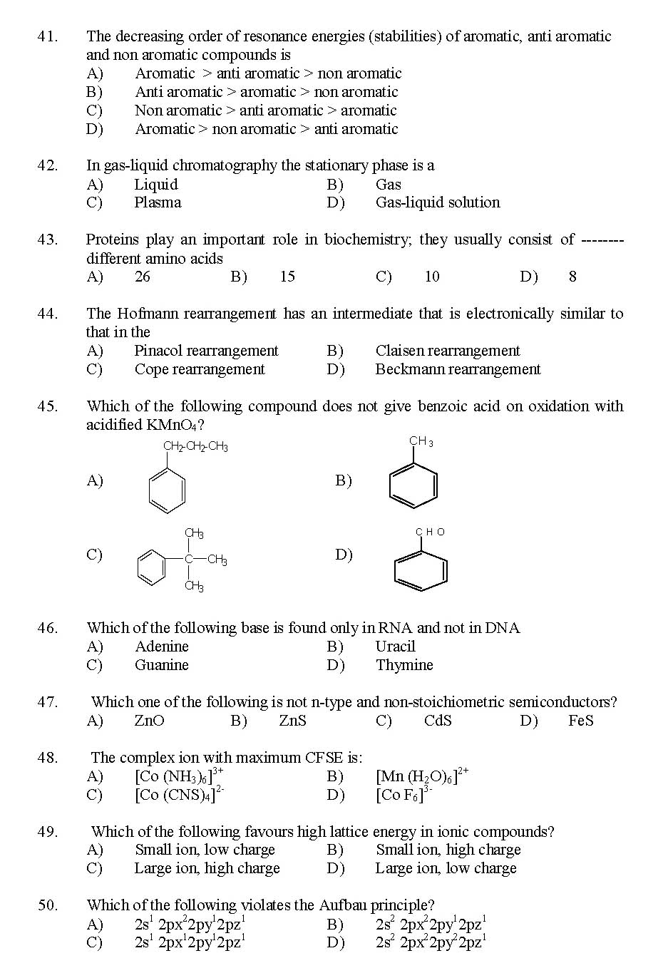 Kerala SET Chemistry Exam 2014 Question Code 14204 7