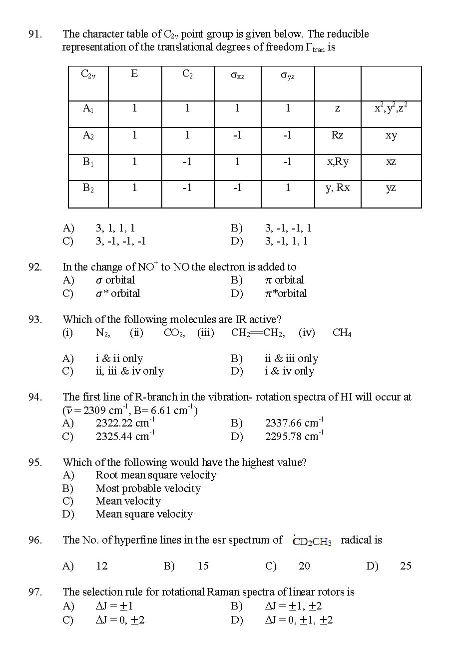 Kerala SET Chemistry Exam 2016 Question Code 16104 A 14