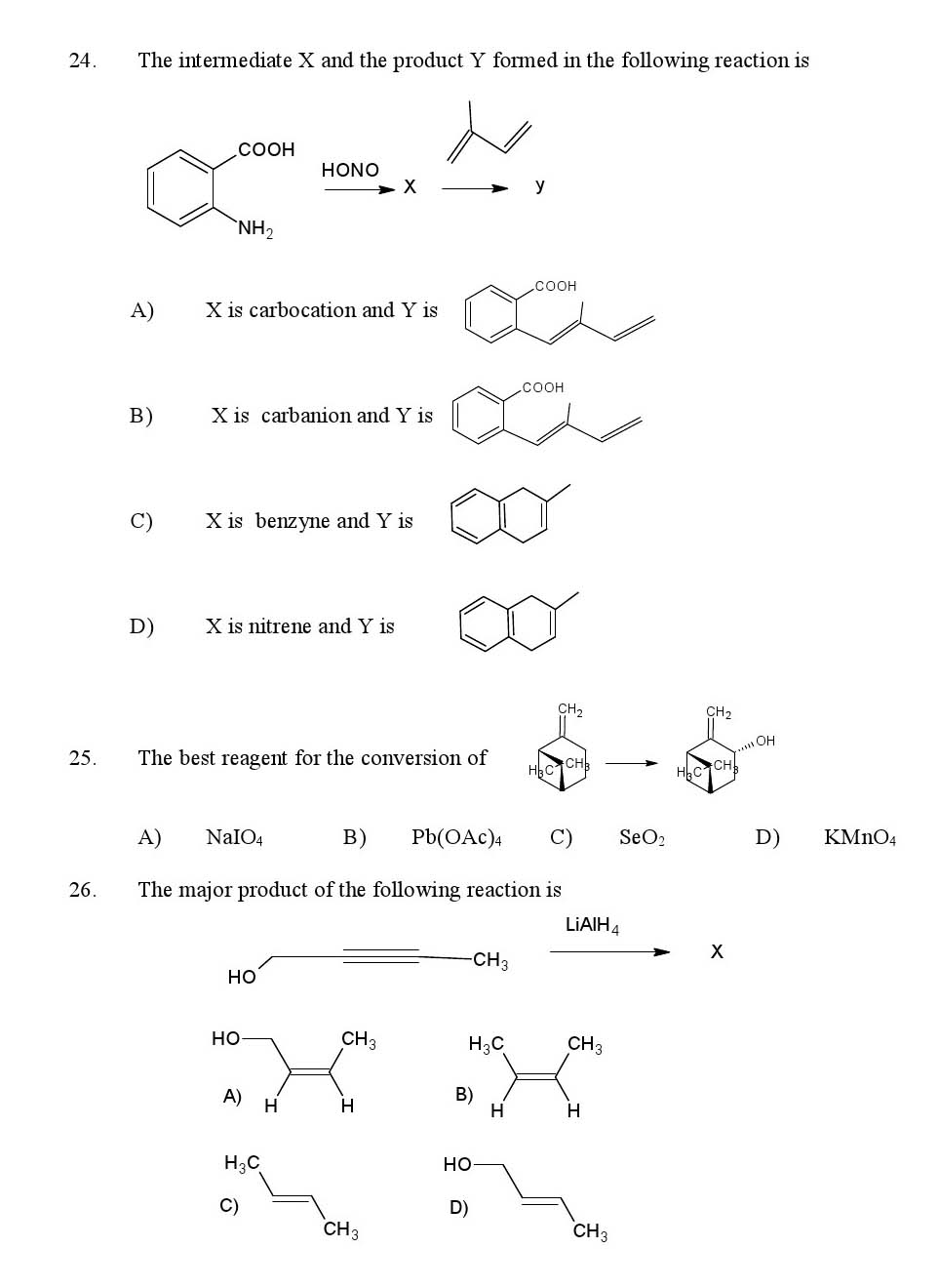 Kerala SET Chemistry Exam 2016 Question Code 16604 A 4