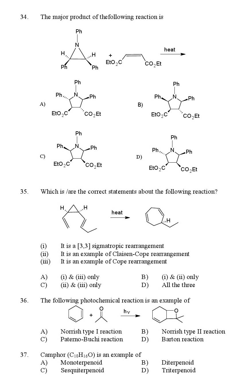 Kerala SET Chemistry Exam 2016 Question Code 16604 A 7