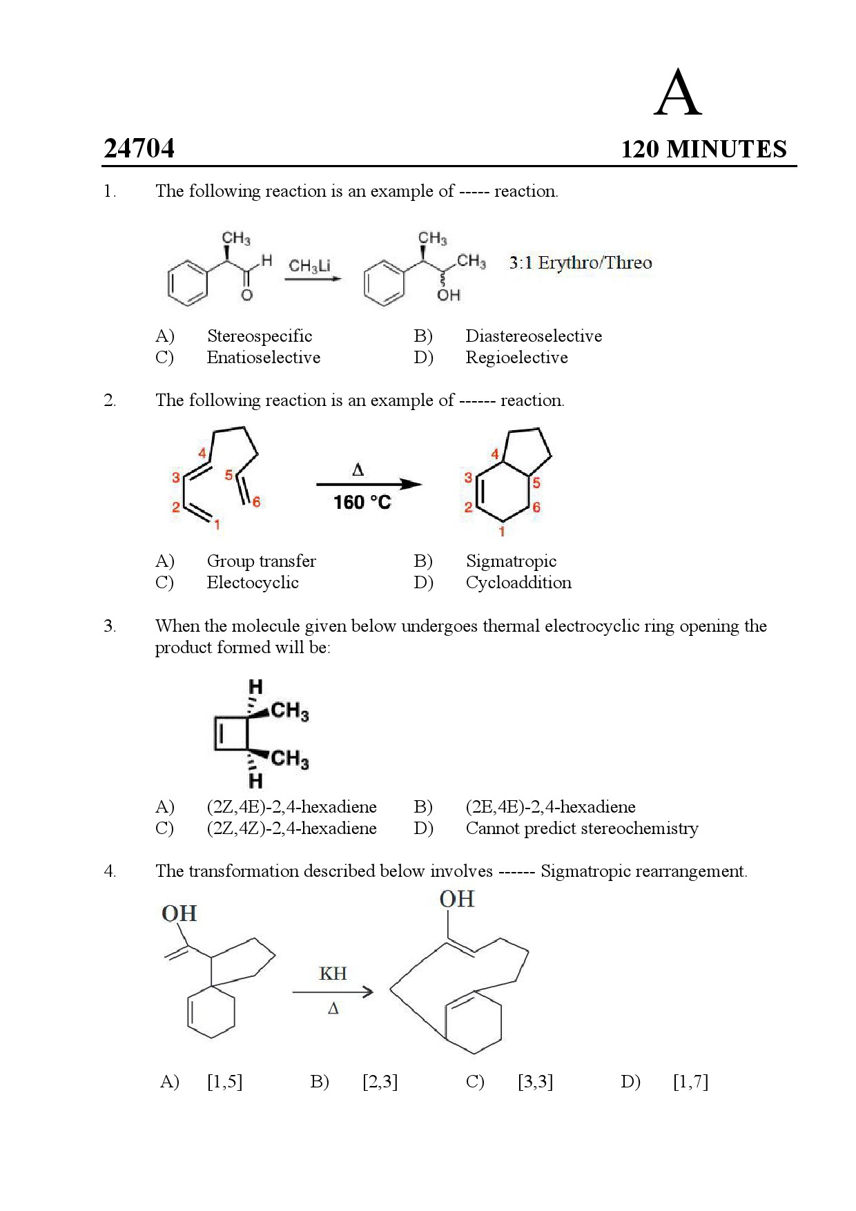 Kerala SET Chemistry Exam Question Paper July 2024 1