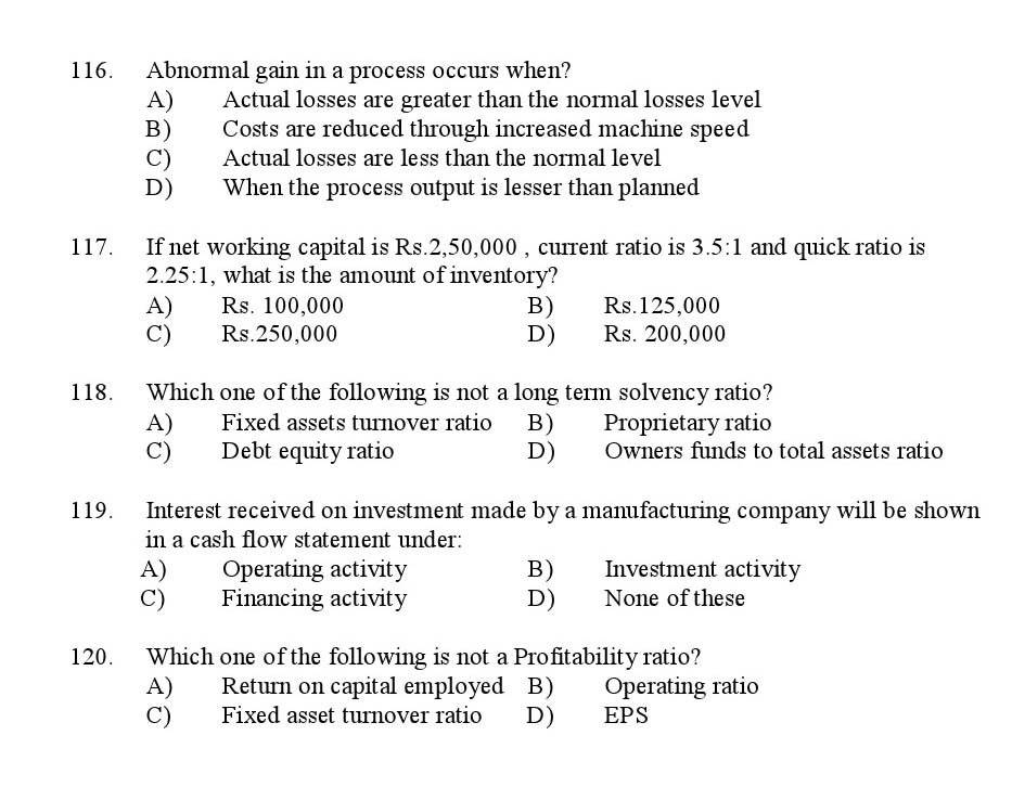 Kerala SET Commerce Exam 2016 Question Code 16605 A 15