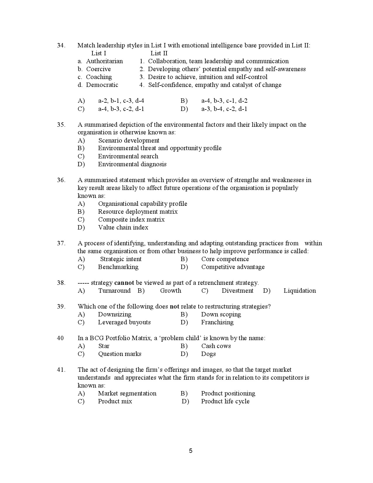 Kerala SET Commerce Exam Question Paper January 2023 5