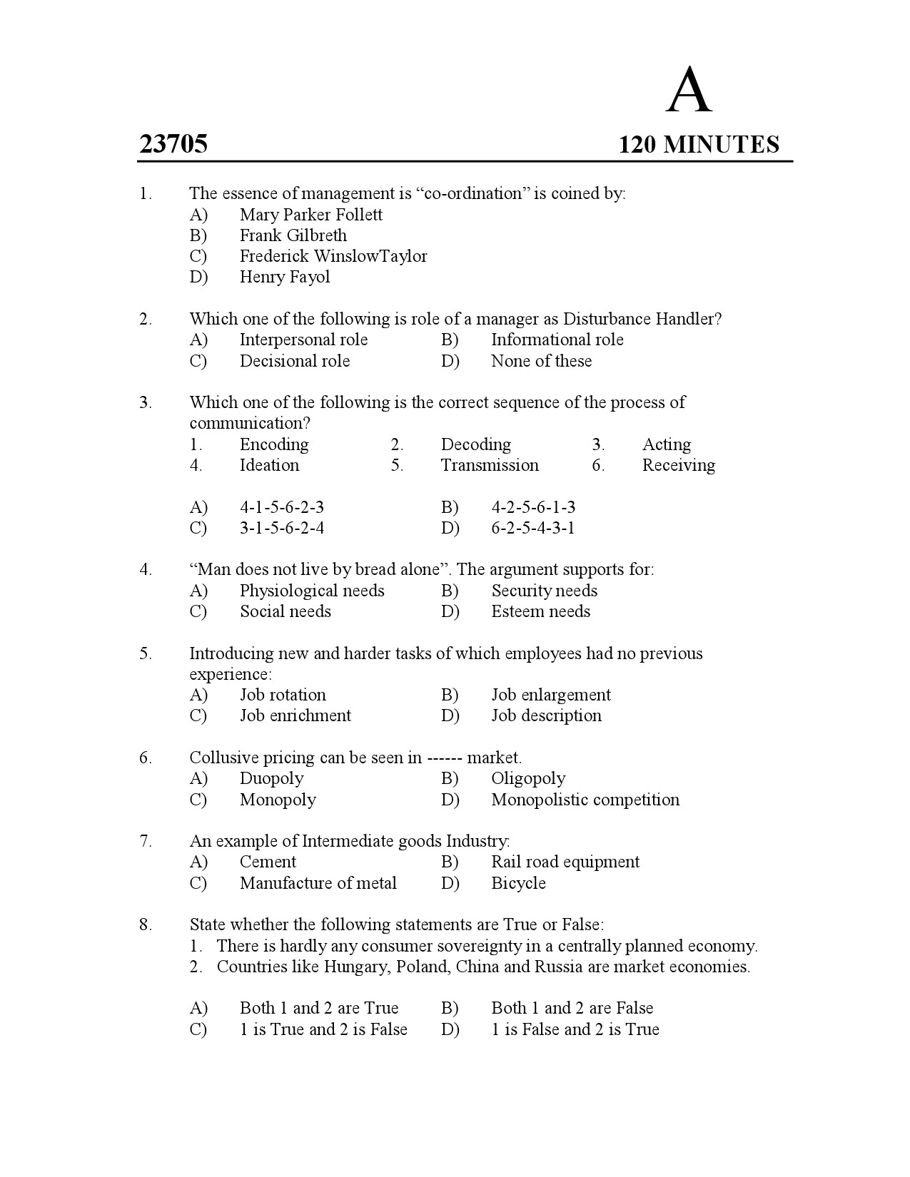 Kerala SET Commerce Exam Question Paper July 2023 1