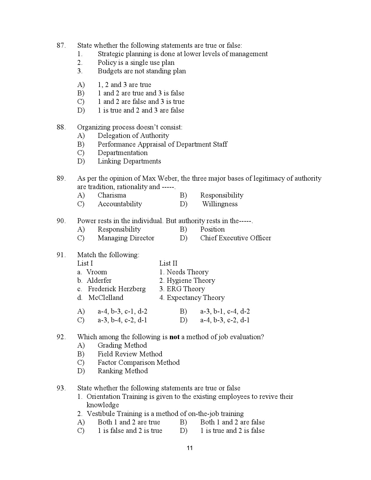 Kerala SET Commerce Exam Question Paper July 2023 11