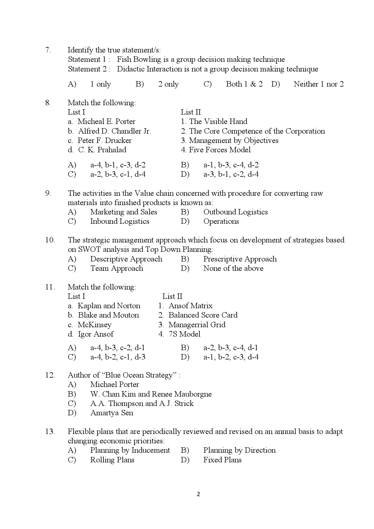 Kerala SET Commerce Exam Question Paper July 2024 2