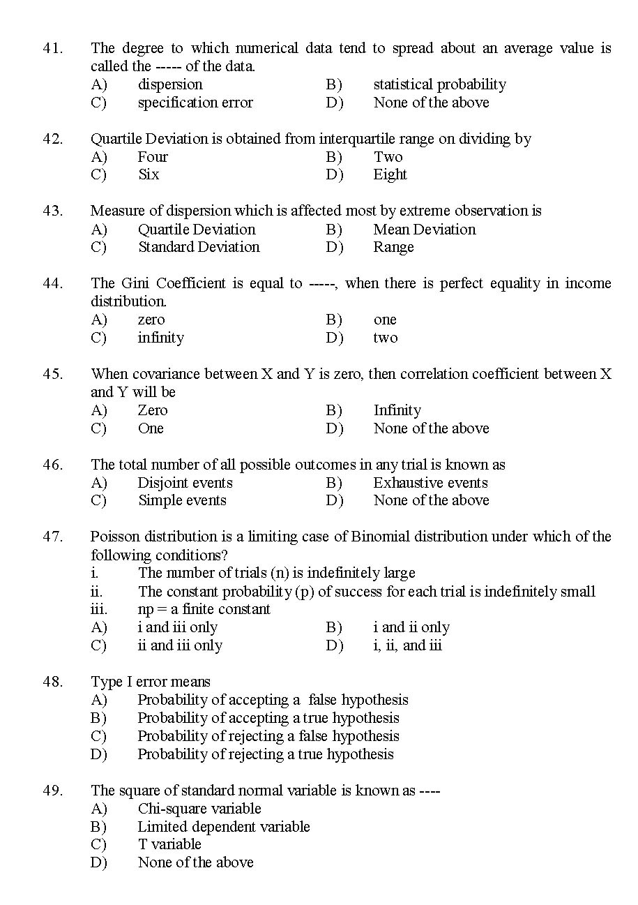 Kerala SET Economics Exam 2015 Question Code 15606 6