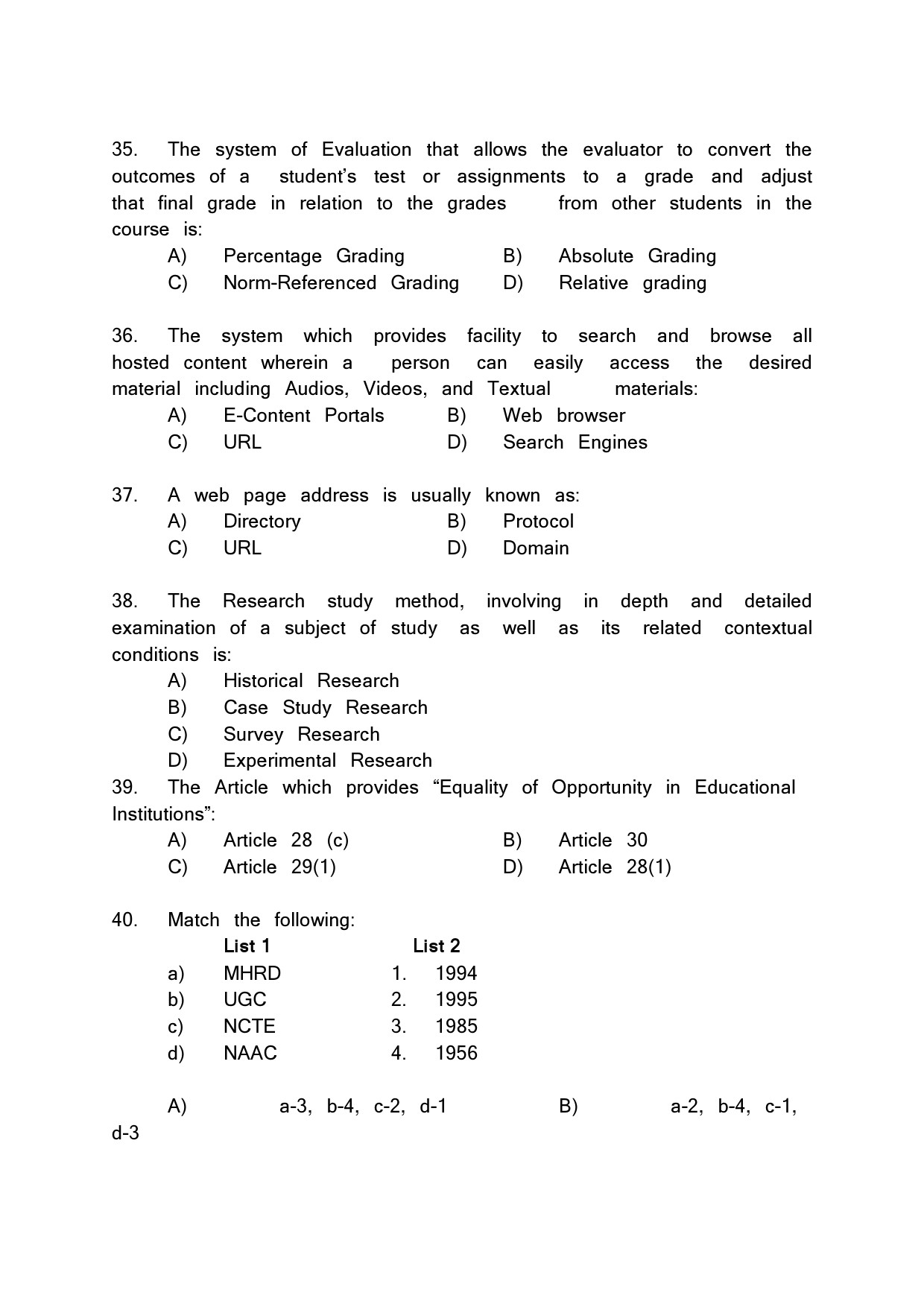 Kerala SET General Knowledge Exam Question Paper February 2020 6