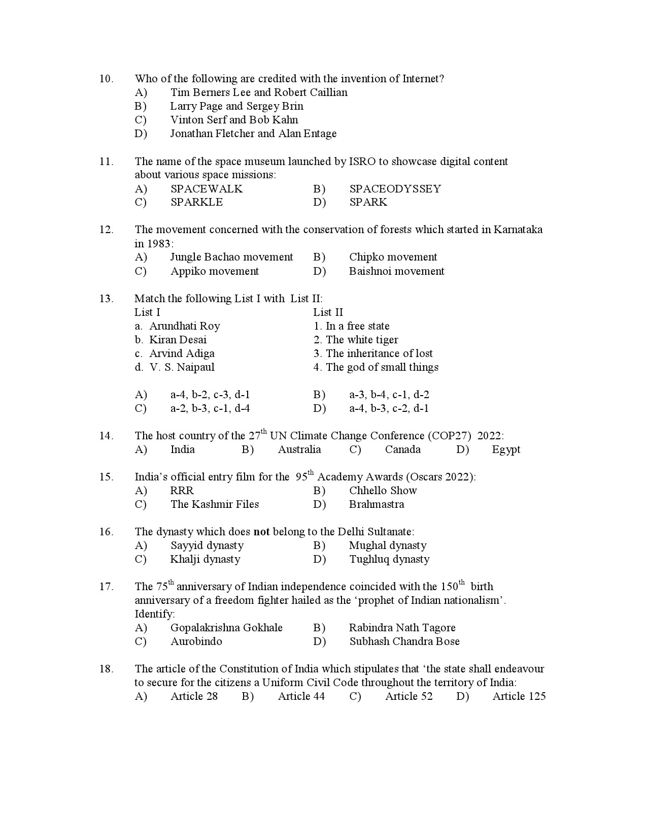 Kerala SET General Paper Exam Question Paper January 2023 2