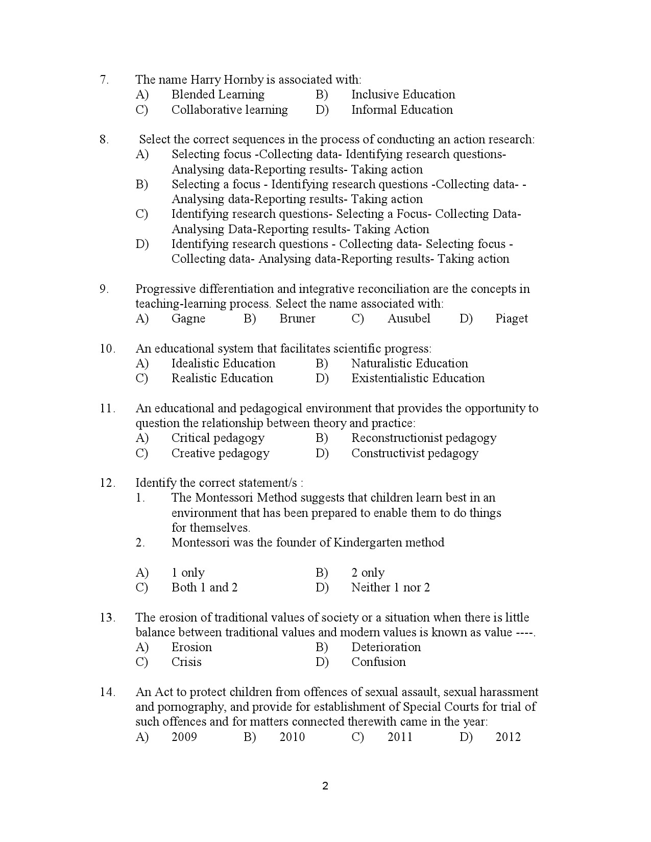 Kerala SET General Paper Exam Question Paper July 2023 2