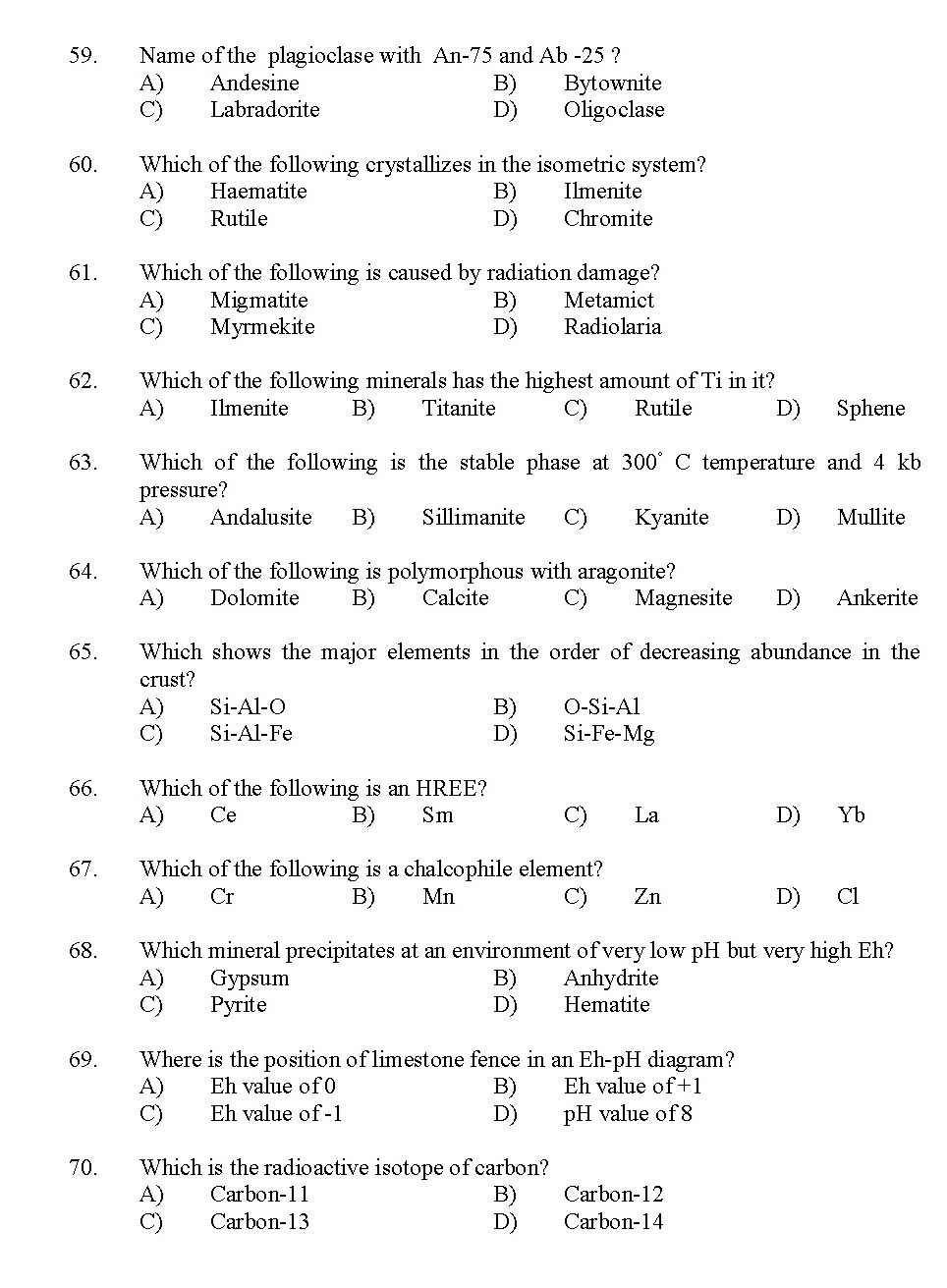 Kerala SET Geography Exam 2012 Question Code 12911 6