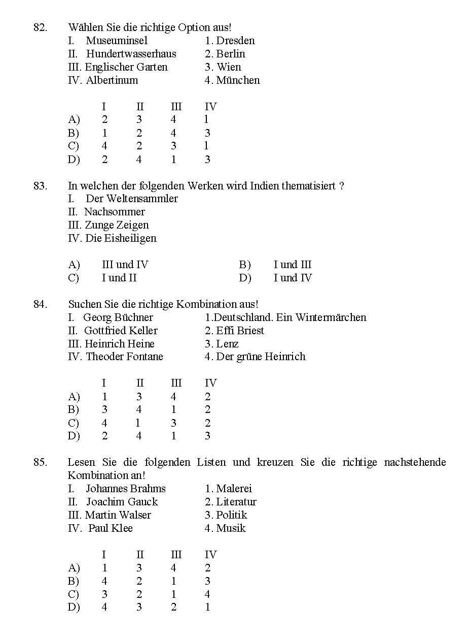 Kerala SET German Exam 2016 Question Code 16112 A 11