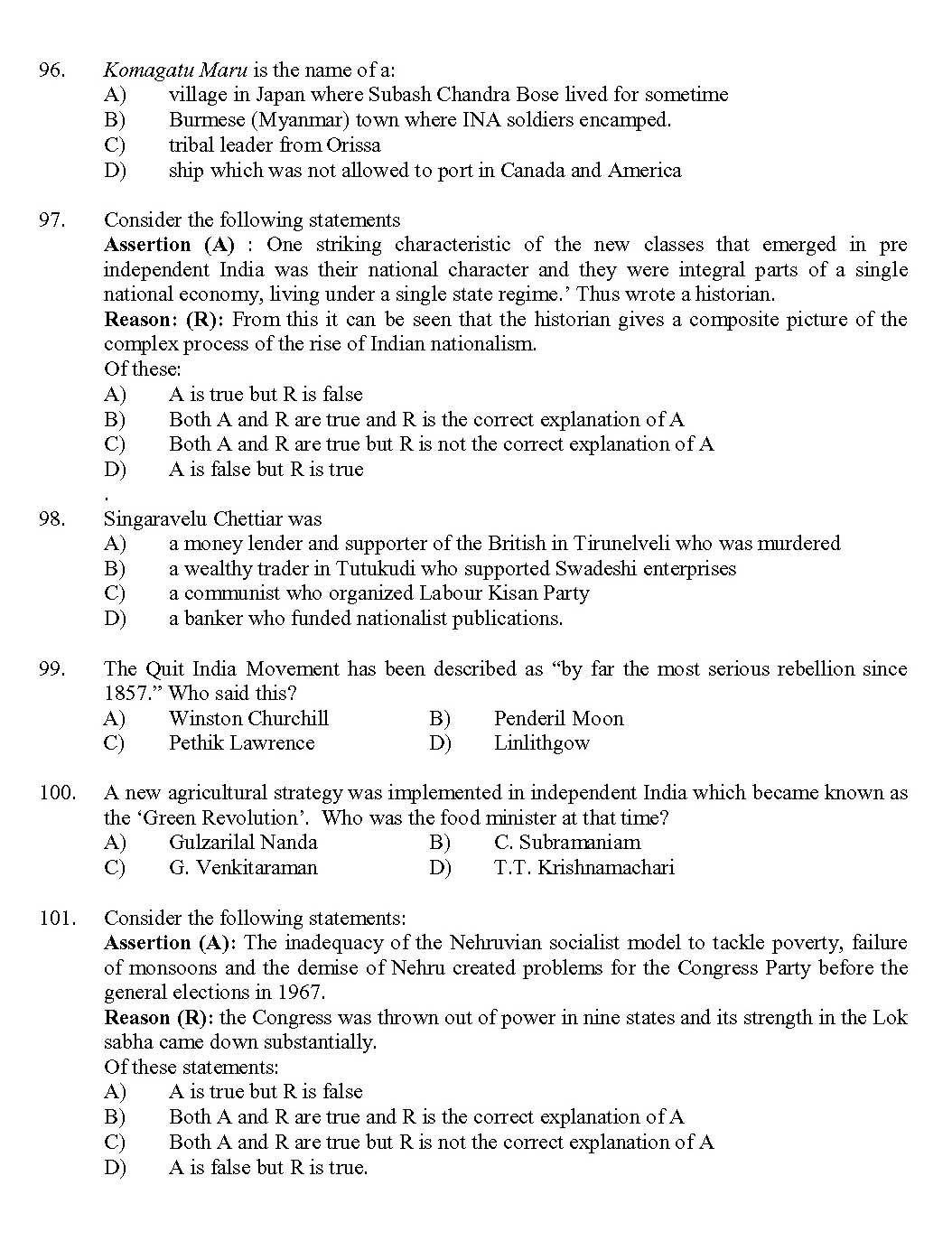 Kerala SET History Exam 2017 Question Code 17214 A 14