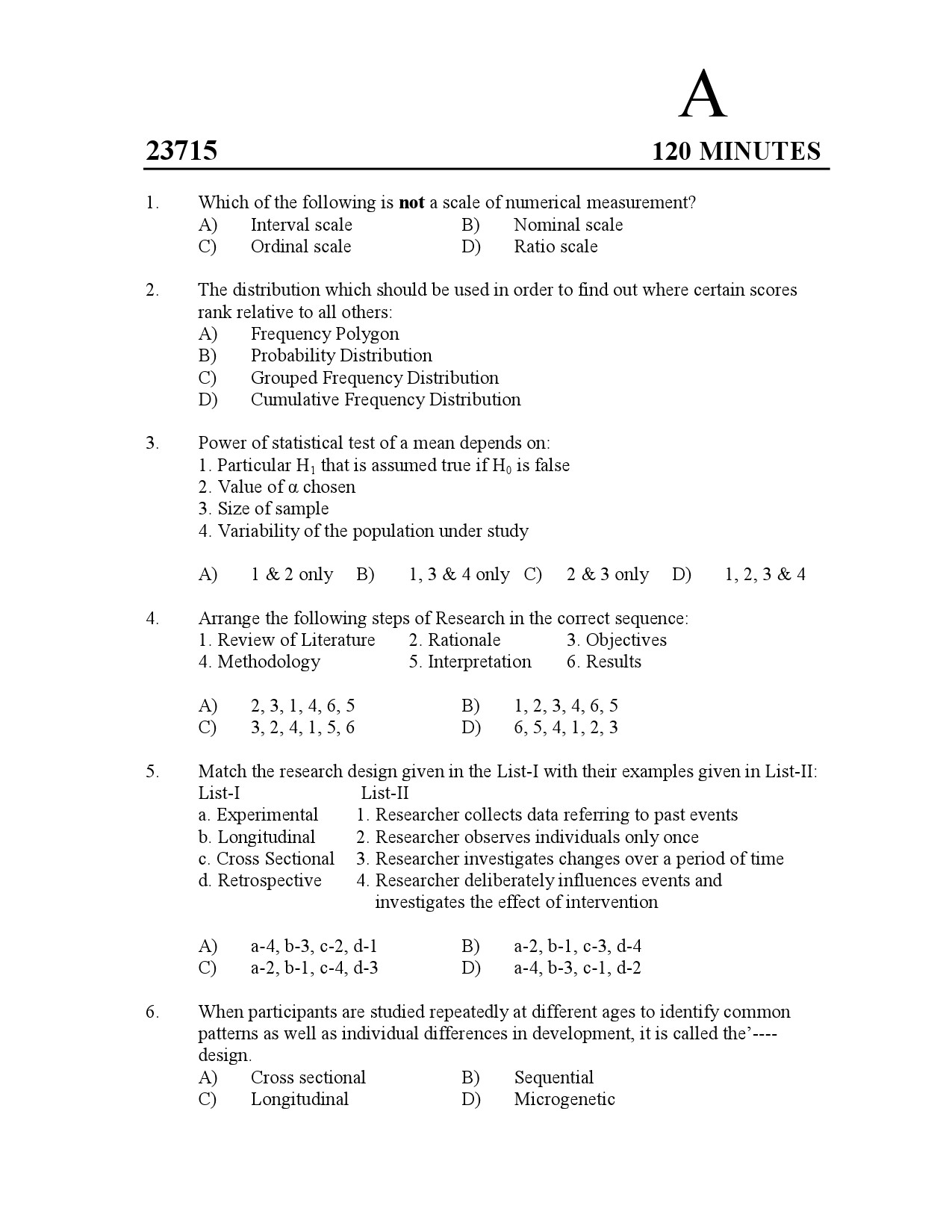 Kerala SET Home Science Exam Question Paper July 2023 1