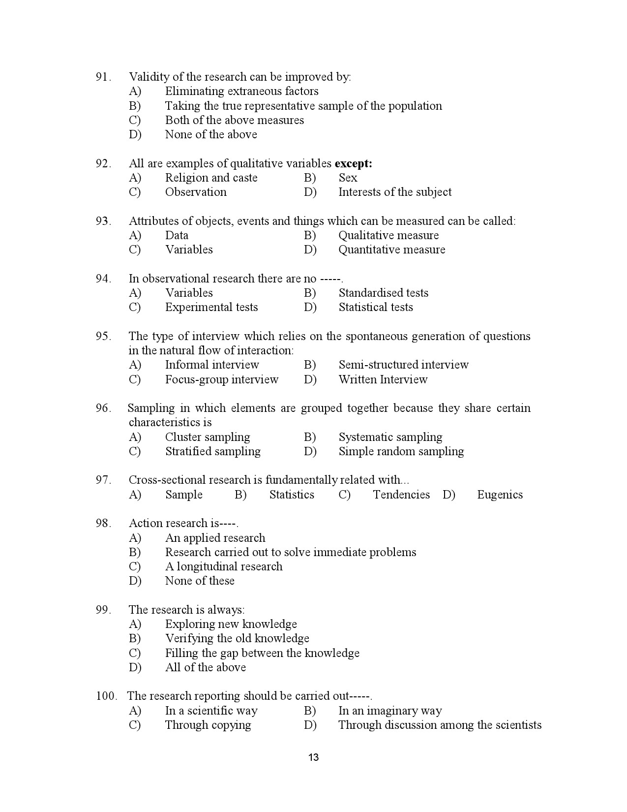 Kerala SET Journalism Exam Question Paper January 2023 13