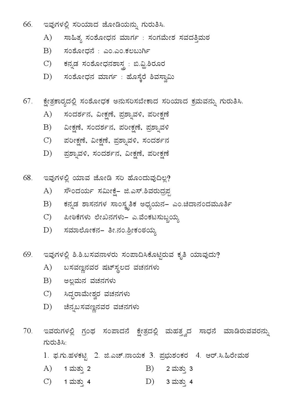Kerala SET Kannada Exam 2016 Question Code 16618 A 11