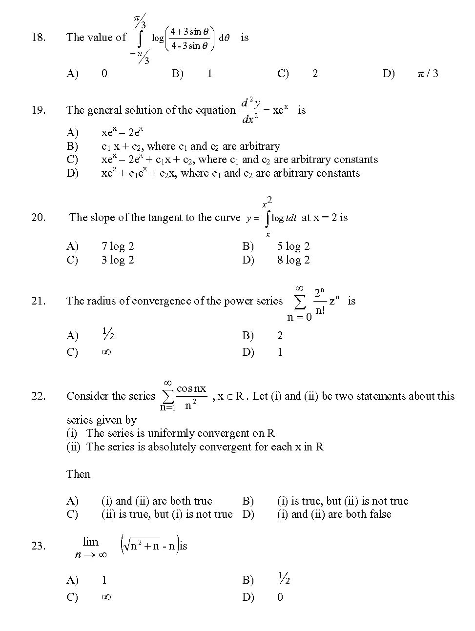 Kerala SET Mathematics Exam 2013 Question Code 13621 3