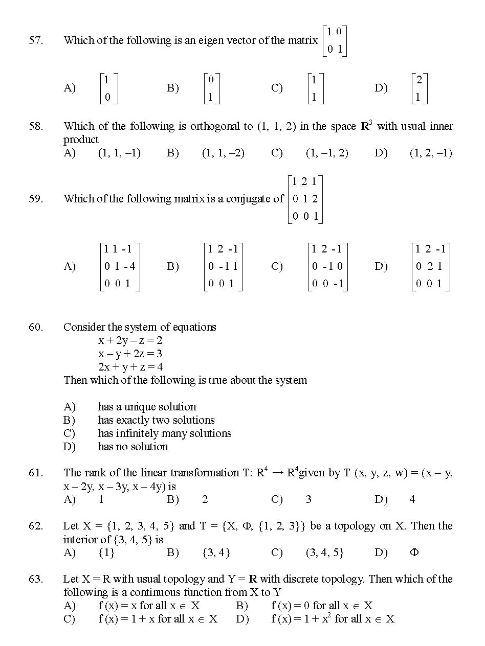 Kerala SET Mathematics Exam 2016 Question Code 16121 A 7
