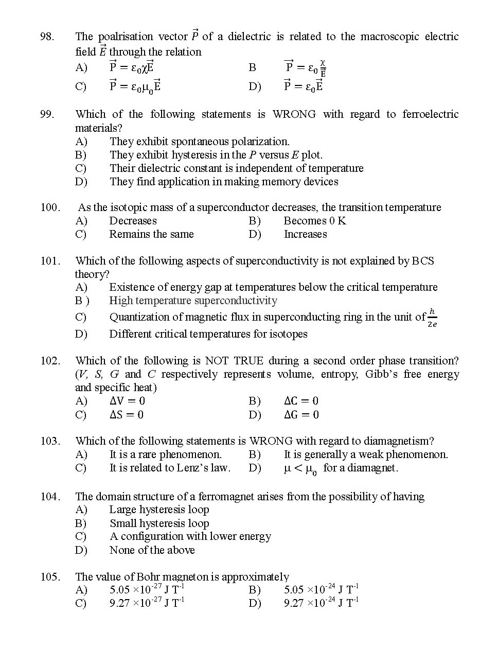Kerala SET Physics Exam 2015 Question Code 15624 14